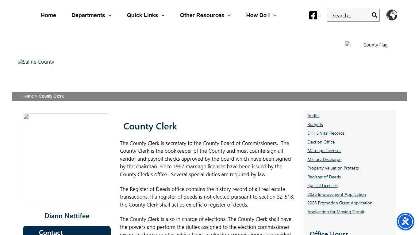 County Clerk – Saline County